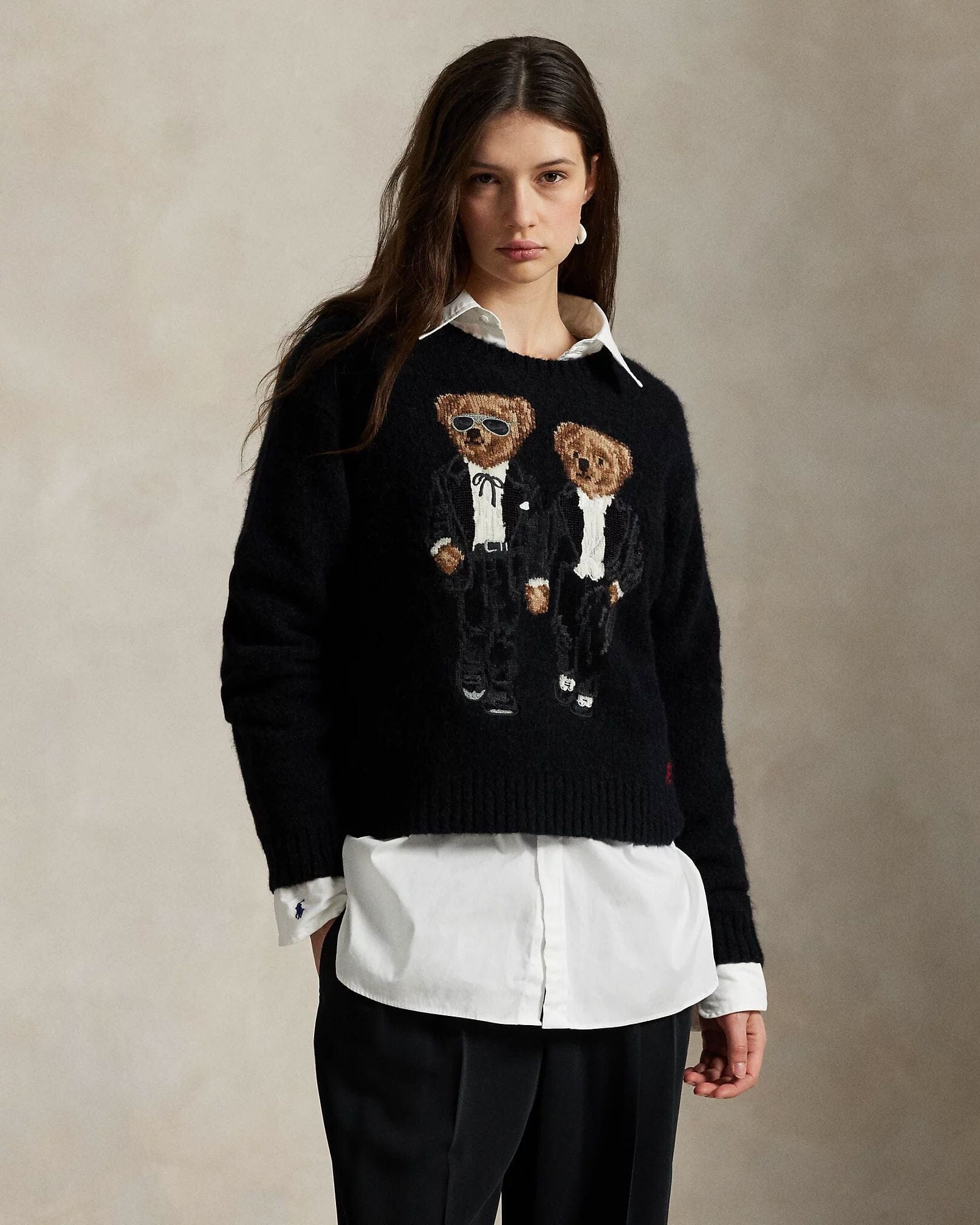 Ralph Lauren Der Ralph & Ricky Smoking-Bärenpullover