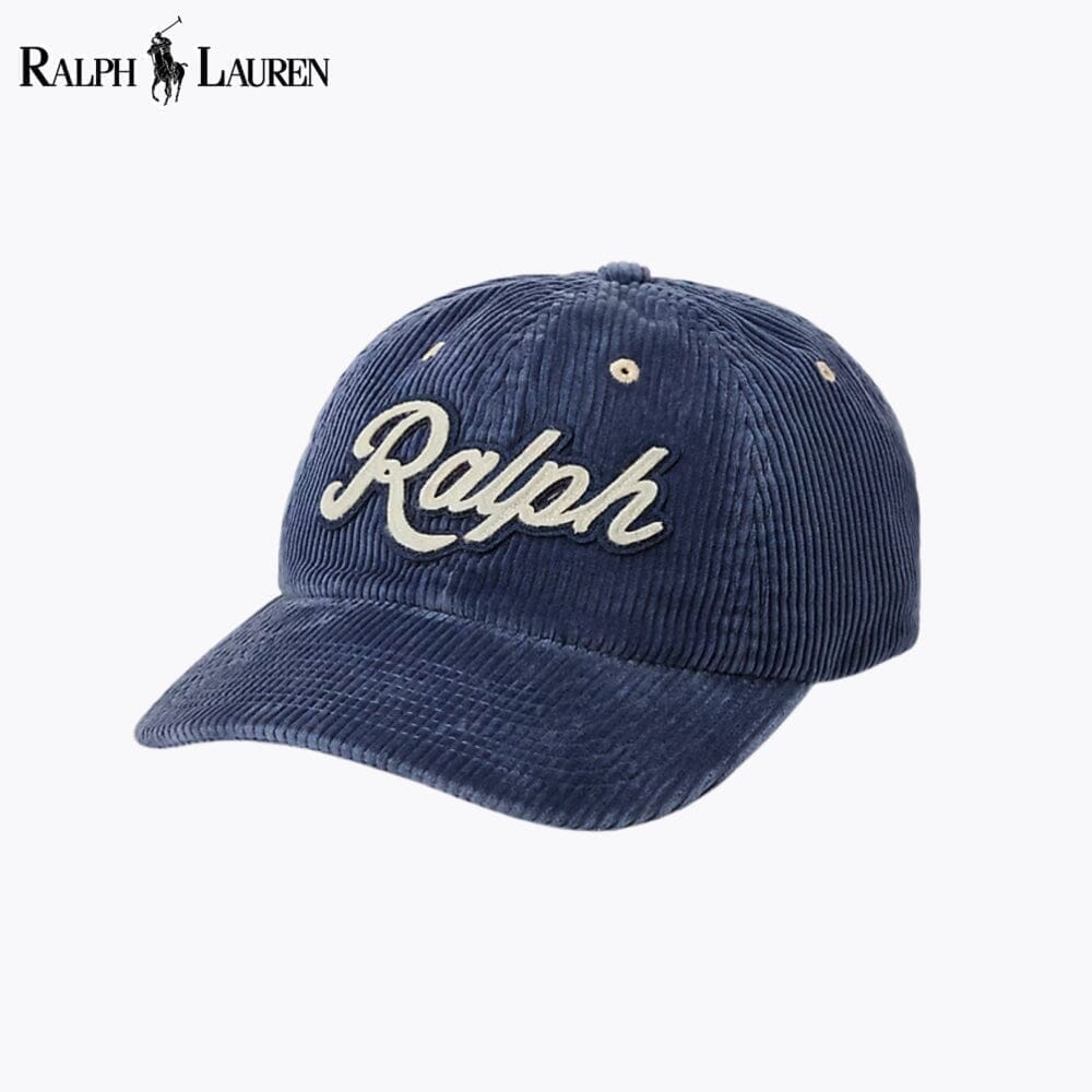 Ralph Lauren Logo Cord-Baseballkappe