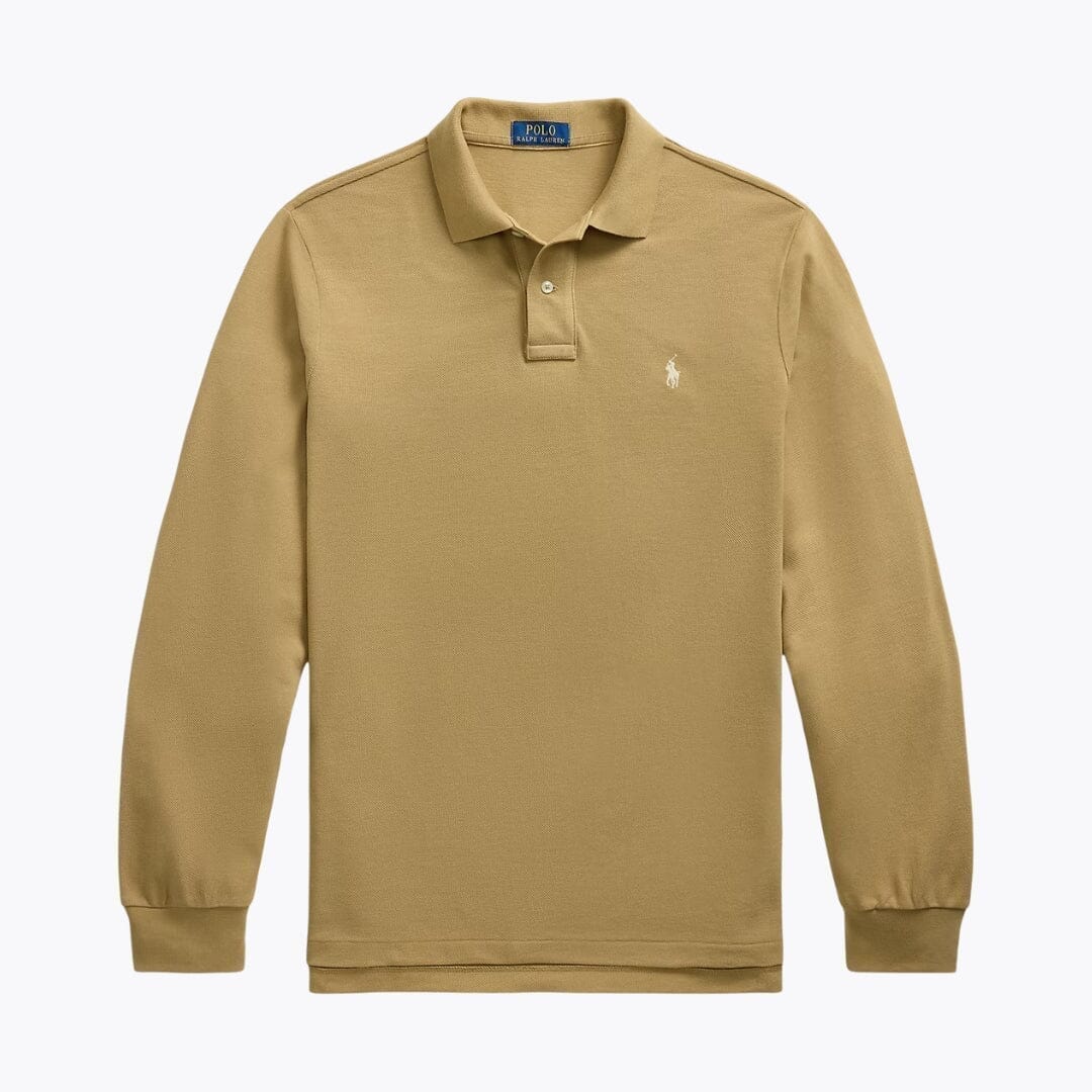 Ralph Lauren Mesh Langarm-Poloshirt