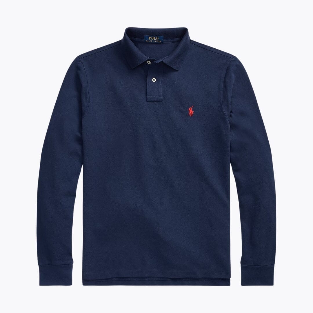 Ralph Lauren Mesh Langarm-Poloshirt