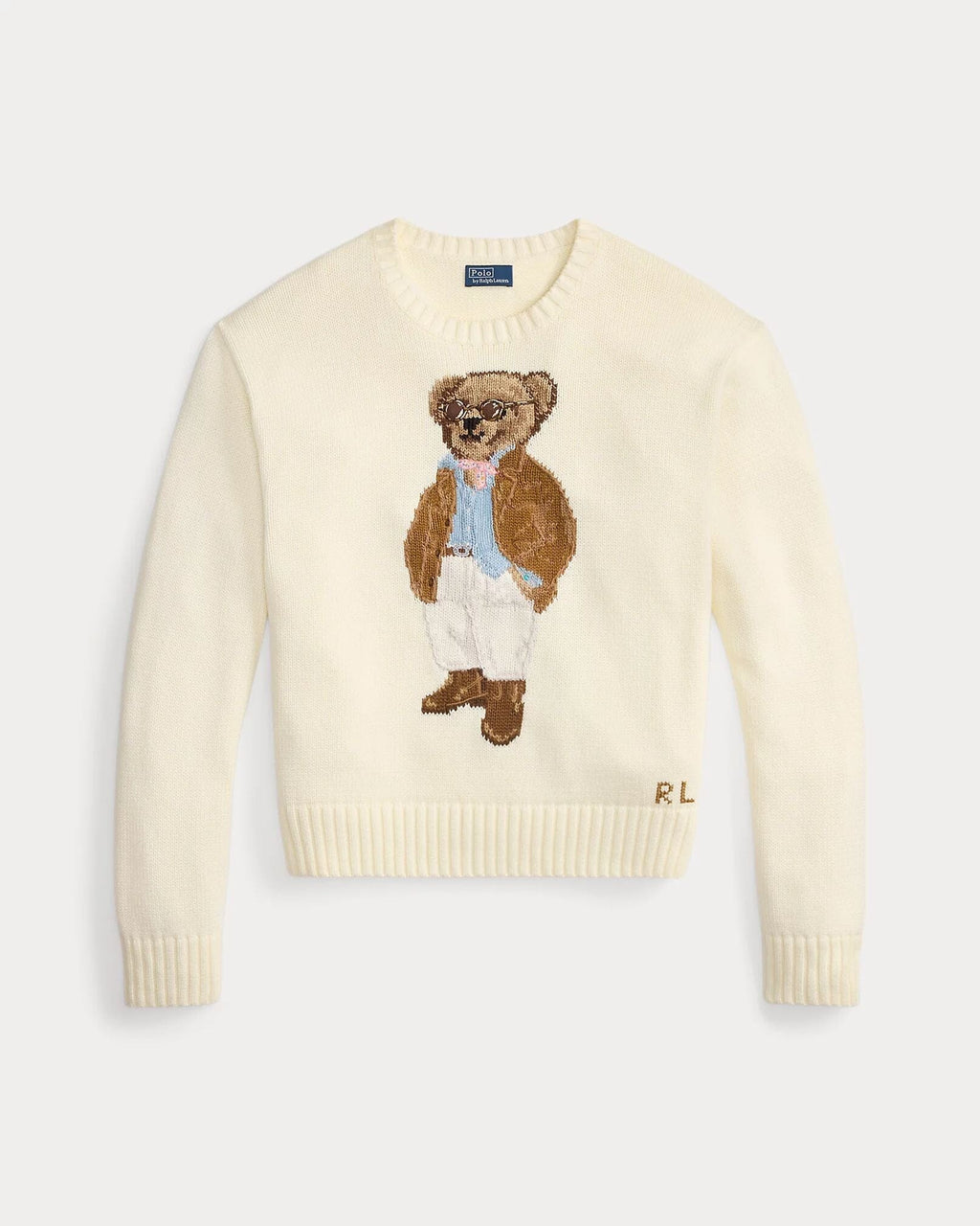 Ralph Lauren Polo Bear Baumwollpullover mit Rundhalsausschnitt