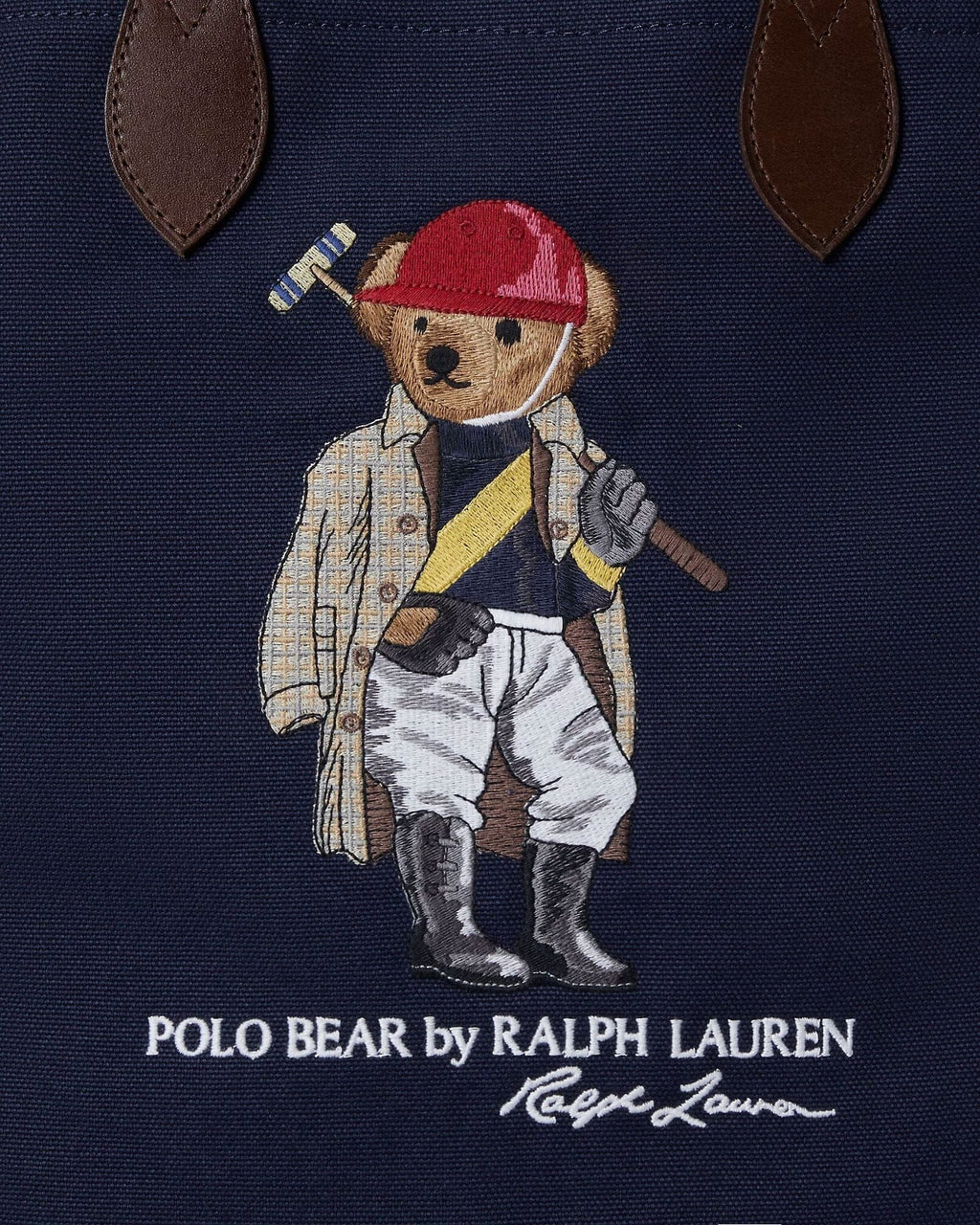 Ralph Lauren Polo Bear Canvas-Einkaufstasche