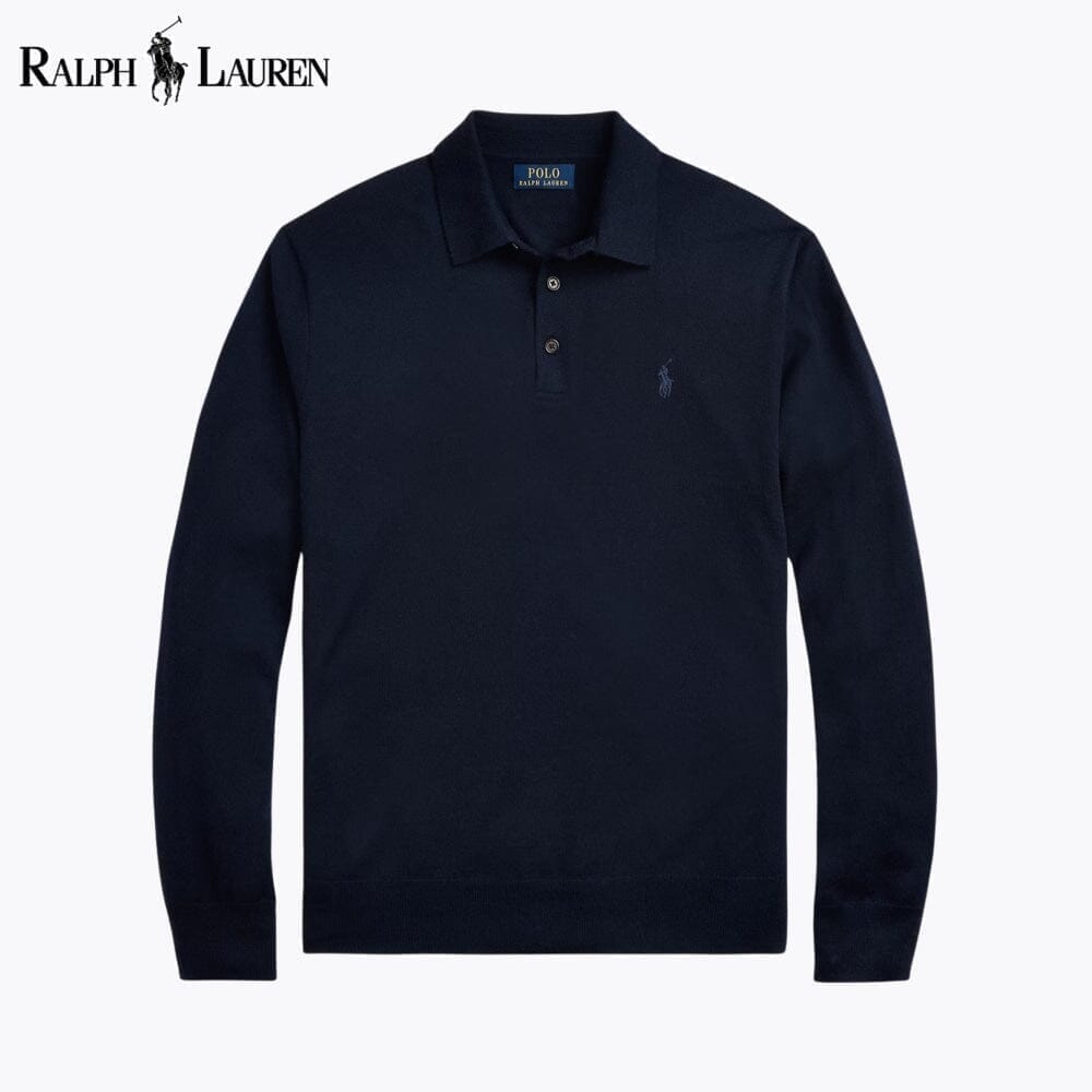 Ralph Lauren Wollpullover mit Polokragen