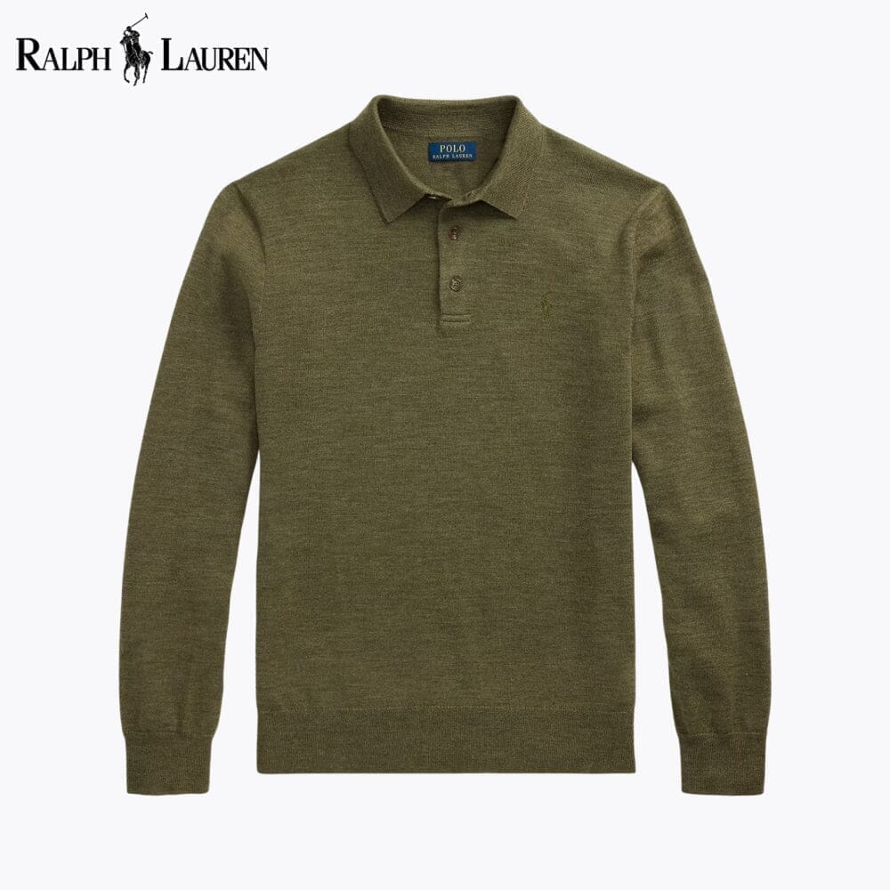 Ralph Lauren Wollpullover mit Polokragen